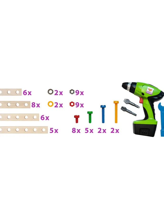 70tlg. Konstruktions-Werkzeugbox - ab 3 Jahren