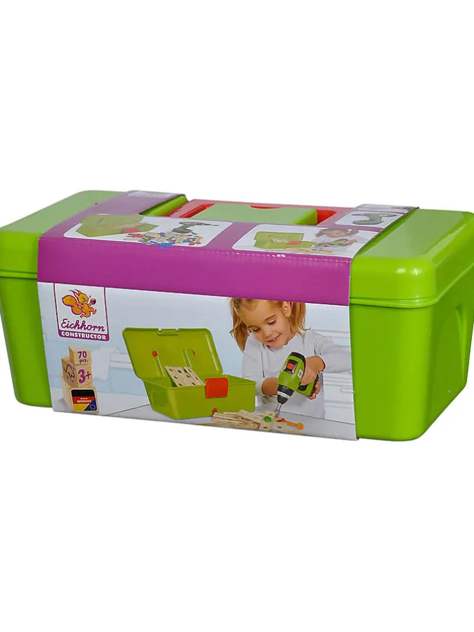 70tlg. Konstruktions-Werkzeugbox - ab 3 Jahren