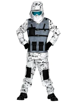 3tlg. Kostüm "Arctic Special Forces" in Weiß