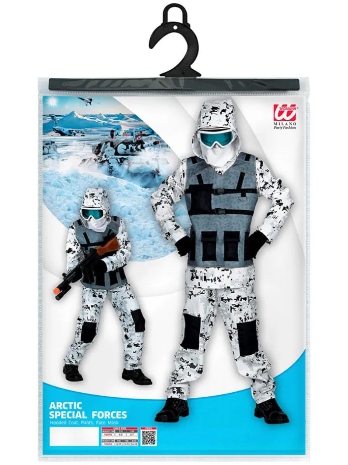 3tlg. Kostüm "Arctic Special Forces" in Weiß