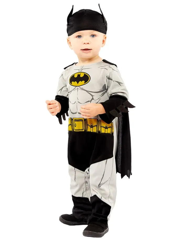2tlg. Kostüm "Batman" in Schwarz/ Grau