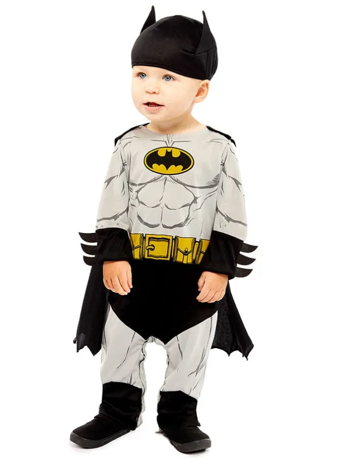 2tlg. Kostüm "Batman" in Schwarz/ Grau