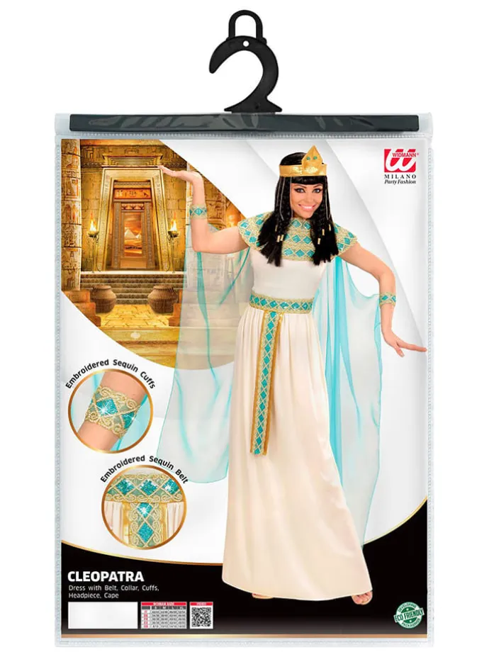 6tlg. Kostüm "Cleopatra" in Creme/ Türkis