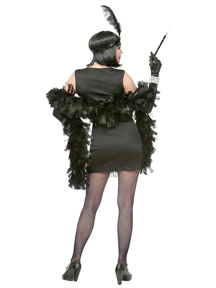 2tlg. Kostüm "20er Jahre Charleston Flapper" in Gold/ Schwarz