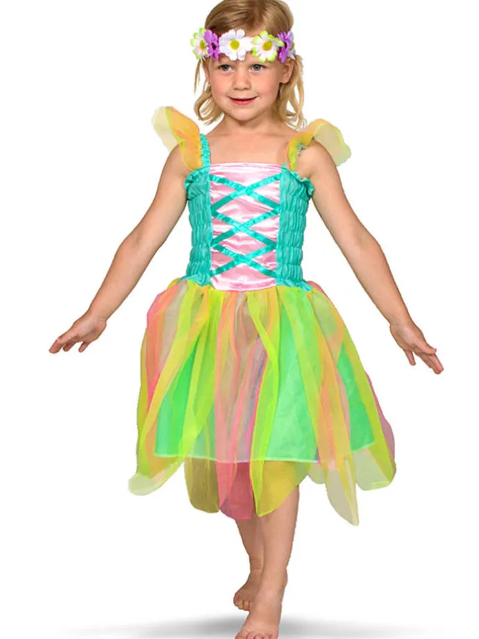 2tlg. Kostüm "Fairy" in Bunt