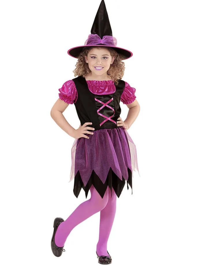 2tlg. Kostüm "HEXE" in Violett