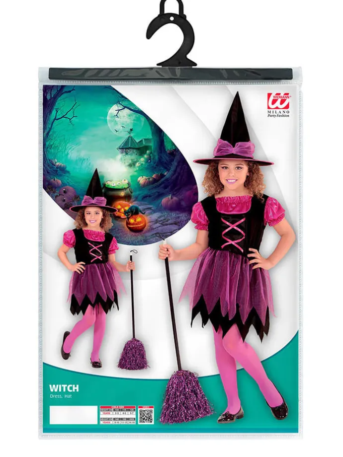 2tlg. Kostüm "HEXE" in Violett