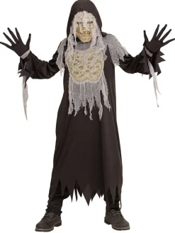 3tlg. Kostüm "Mummy" in Schwarz/ Creme
