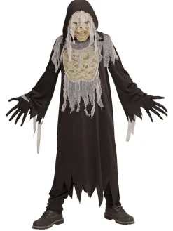 3tlg. Kostüm "Mummy" in Schwarz/ Creme