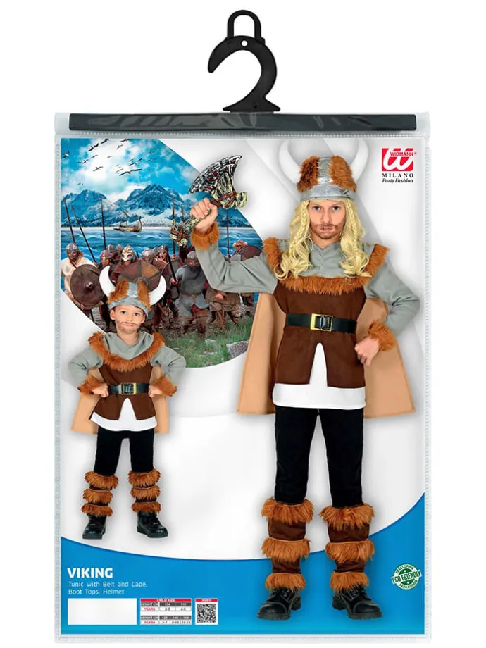 6tlg. Kostüm "Wikinger" in Braun