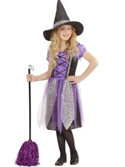 2tlg. Kostüm "Witch" in Lila