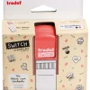 5tlg. Kreativstempel-Set: "Switch, Selbstgemachtes" in Koralle