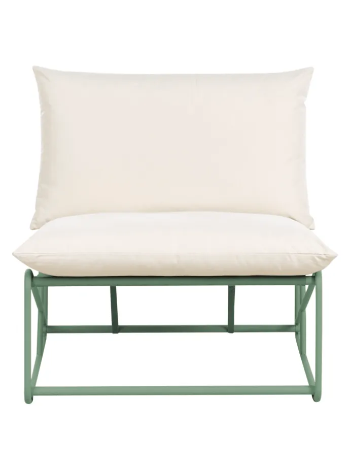 3-tlg Lounge Set PICO in Grün/Beige