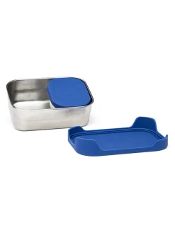2tlg. Lunchbox-Set in Blau - (B)17 x (H)6 x (T)12 cm