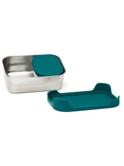 2tlg. Lunchbox-Set in Petrol - (B)17 x (H)6 x (T)12 cm
