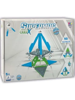 50tlg. Magnetbauset "Supermag Stix" - ab 5 Jahren