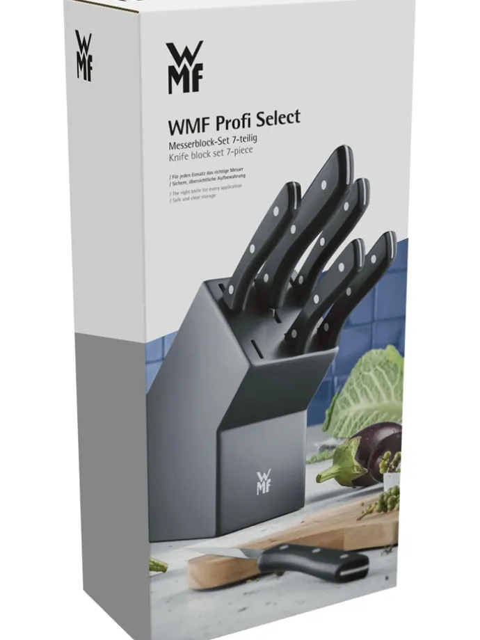 7tlg. Messer-Set "ProfiSelect" in Grau/ Schwarz