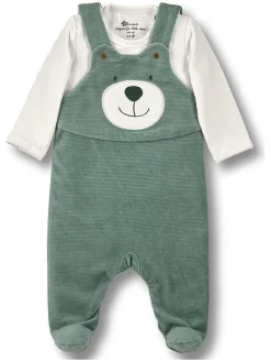 2tlg. Outfit "Ben" in Grün/ Creme