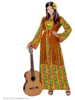 2tlg. Outfit in Bunt/ Hellbraun