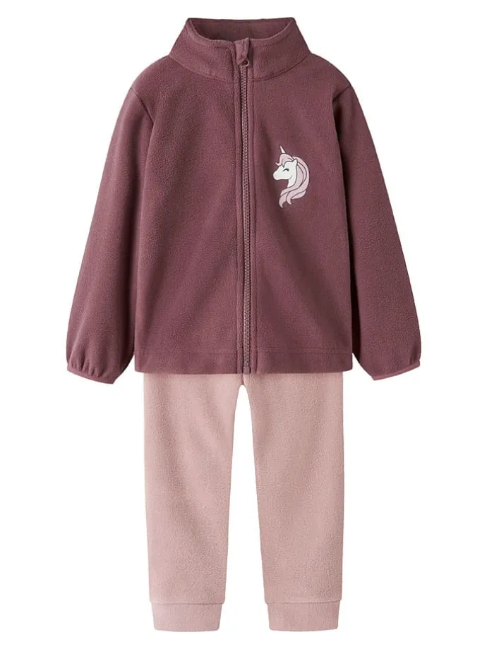 2tlg. Outfit in Rosa/ Braun
