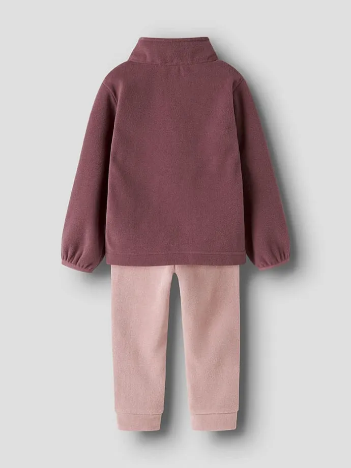 2tlg. Outfit in Rosa/ Braun