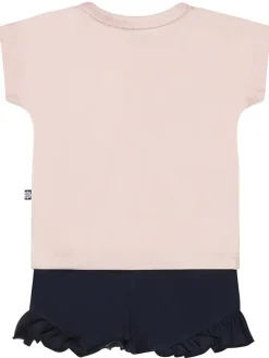 2tlg. Outfit in Rosa/ Schwarz