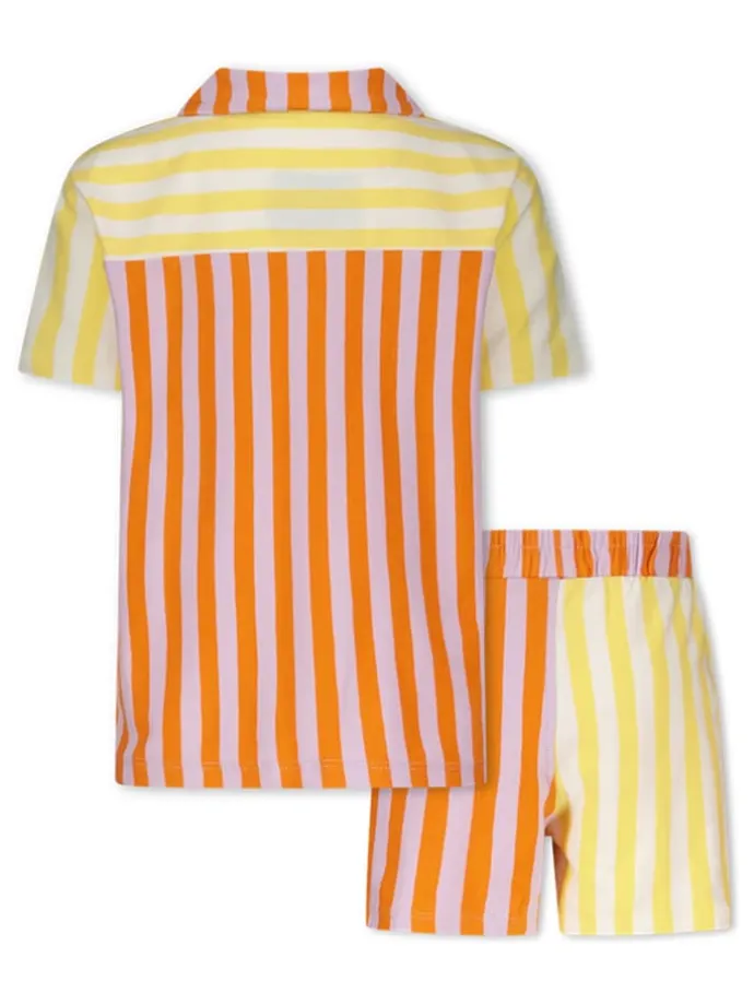 2tlg. Outfit "Jace" in Orange/ Gelb