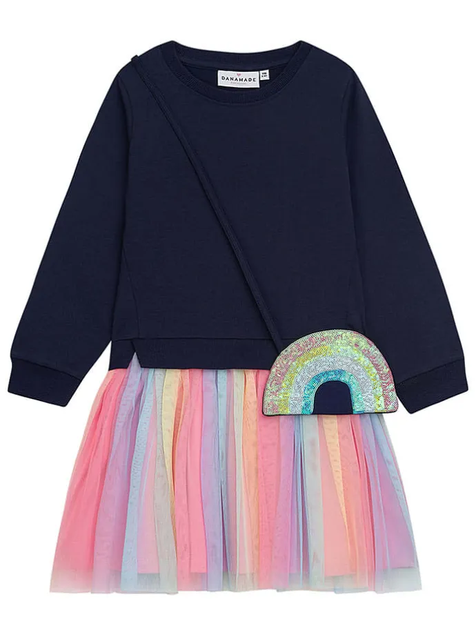2tlg. Outfit "Mara" in Bunt/ Dunkelblau