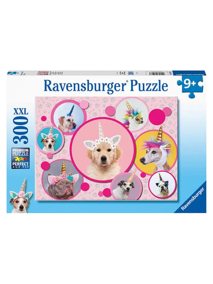 300tlg. Puzzle "Knuffige Einhorn-Hunde" - ab 9 Jahren