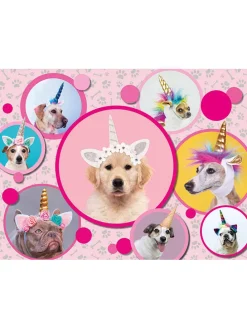 300tlg. Puzzle "Knuffige Einhorn-Hunde" - ab 9 Jahren