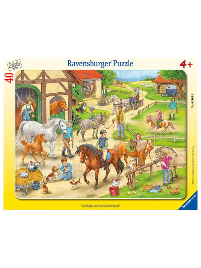 40tlg. Rahmenpuzzle "Auf dem Pferdehof" - ab 4 Jahren