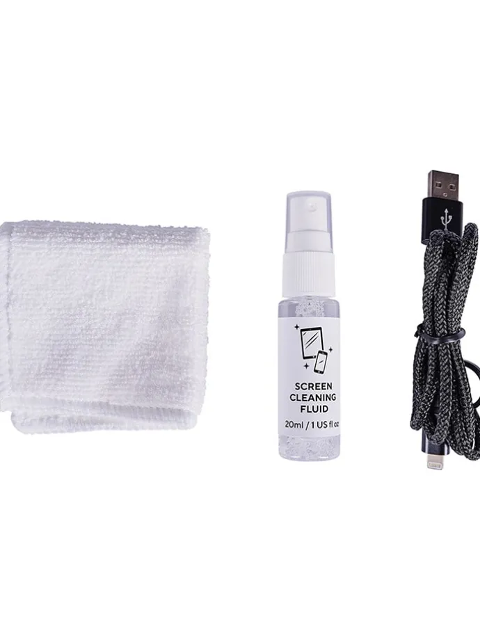4tlg. Reiseset "Survival Tech Kit" in Blau/ Weiß