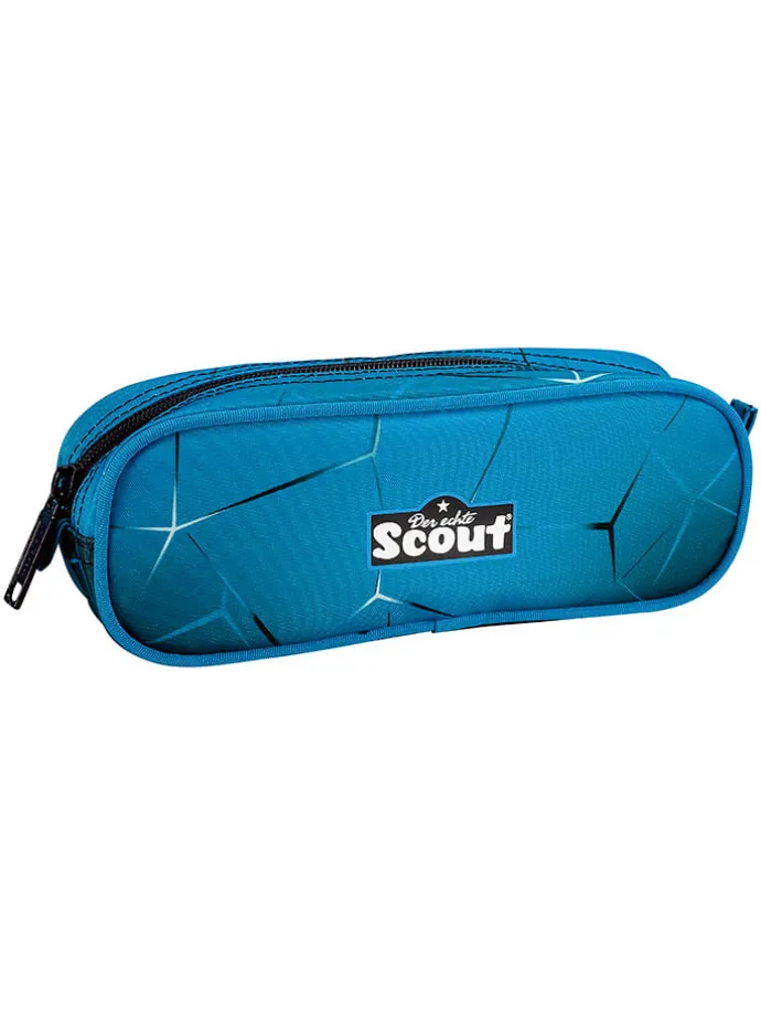 4tlg. Schulranzen-Set "Alpha Set Safety Light - Polar Blue" in Blau