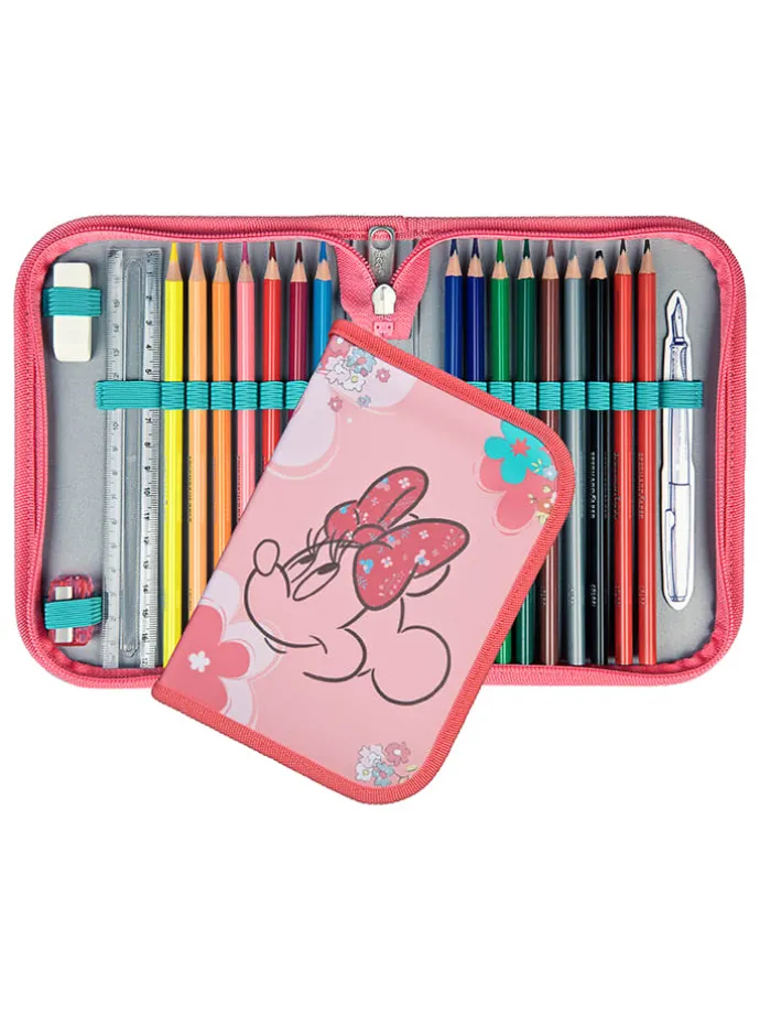 5tlg. Schulranzen-Set "EasyFit Minnie Mouse" in Rosa