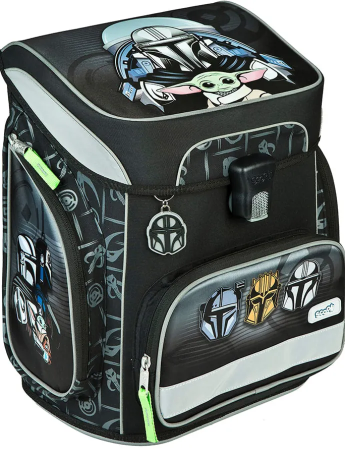 5tlg. Schulranzen-Set "EasyFit Star Wars" in Schwarz - 18 l