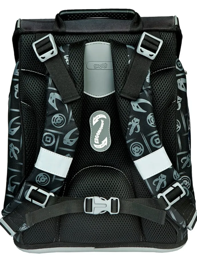 5tlg. Schulranzen-Set "EasyFit Star Wars" in Schwarz - 18 l