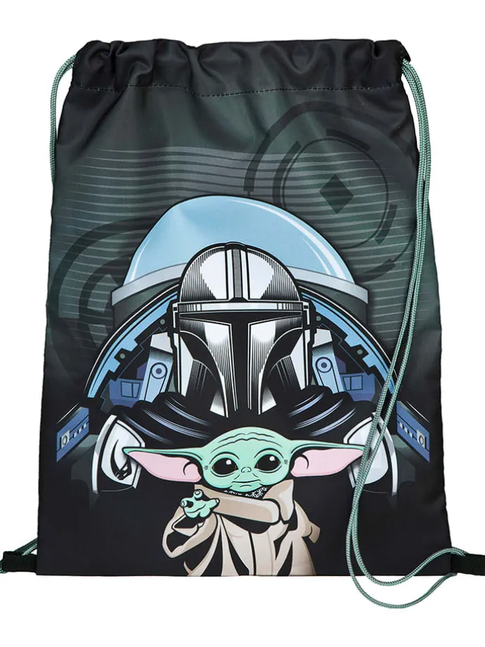 5tlg. Schulranzen-Set "EasyFit Star Wars" in Schwarz - 18 l