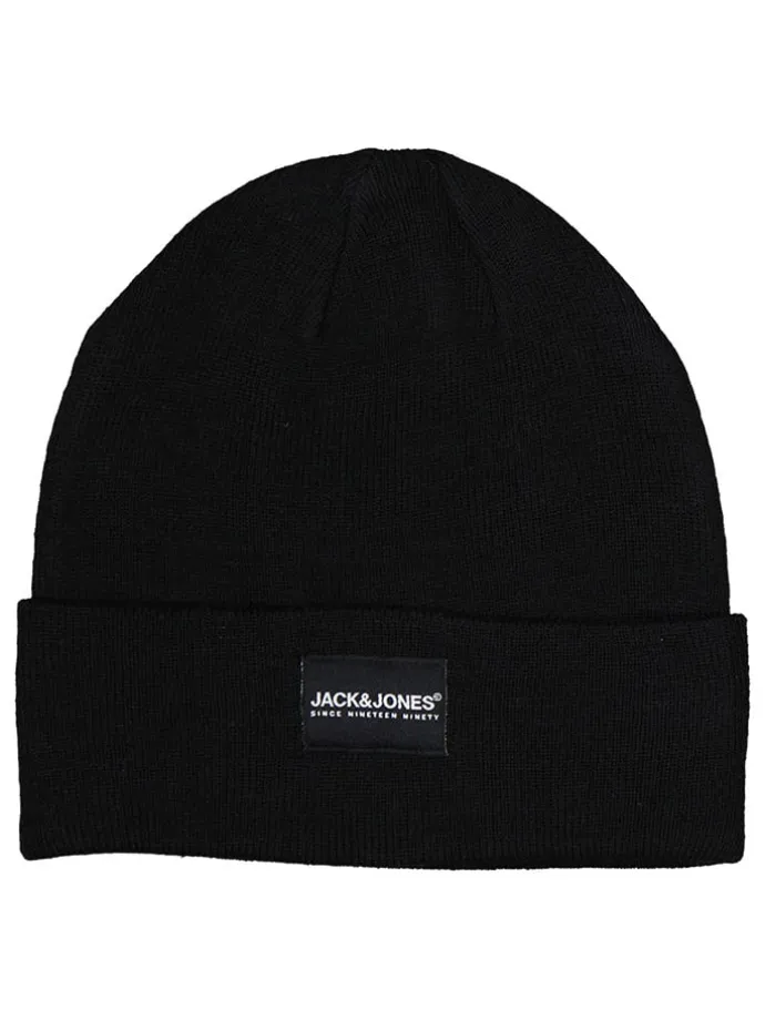 2tlg. Set: Beanie und Handschuhe in Schwarz