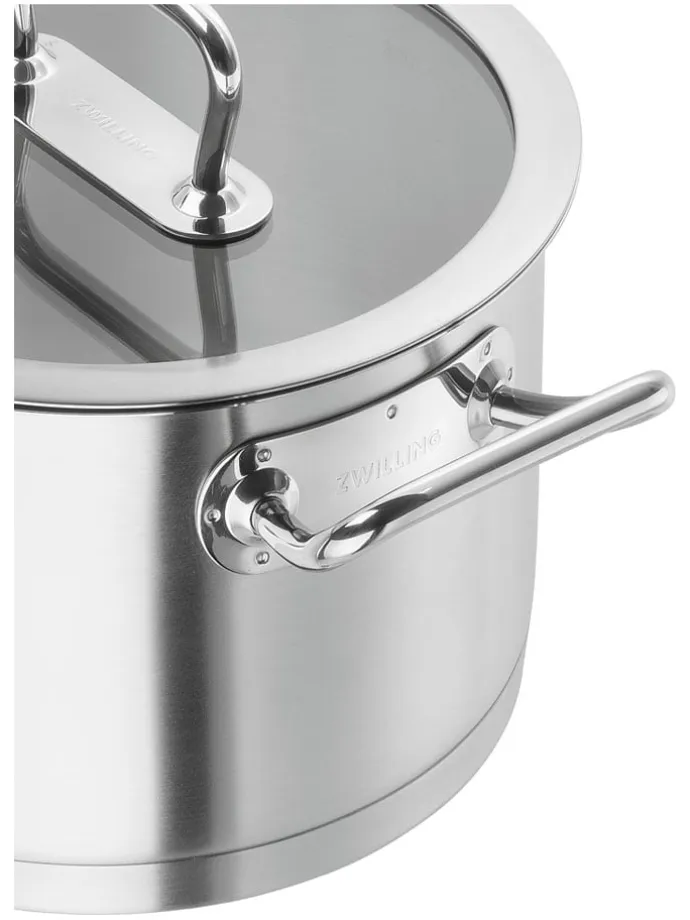 2tlg. Set: Edelstahl-Kochtopf ''Pro'' - 4,3 l