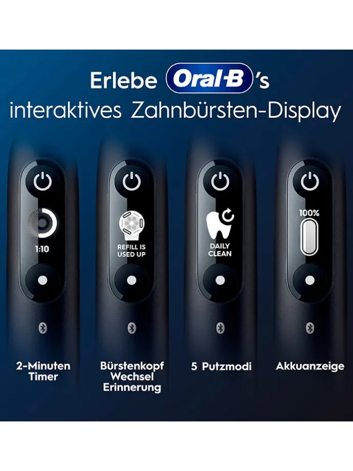 2tlg. Set: Elektr. Zahnbürsten "Oral-B iO Series 6" in Rosa/ Schwarz
