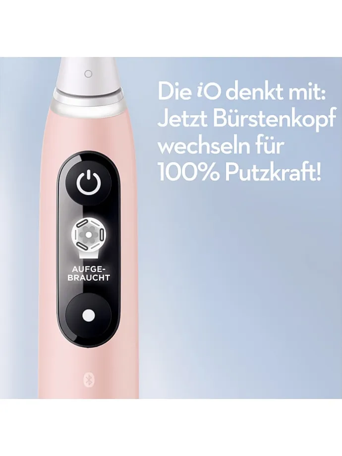 2tlg. Set: Elektr. Zahnbürsten "Oral-B iO Series 6" in Rosa/ Schwarz