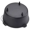2tlg. Set: Feuertopf in Schwarz - 7,6 l