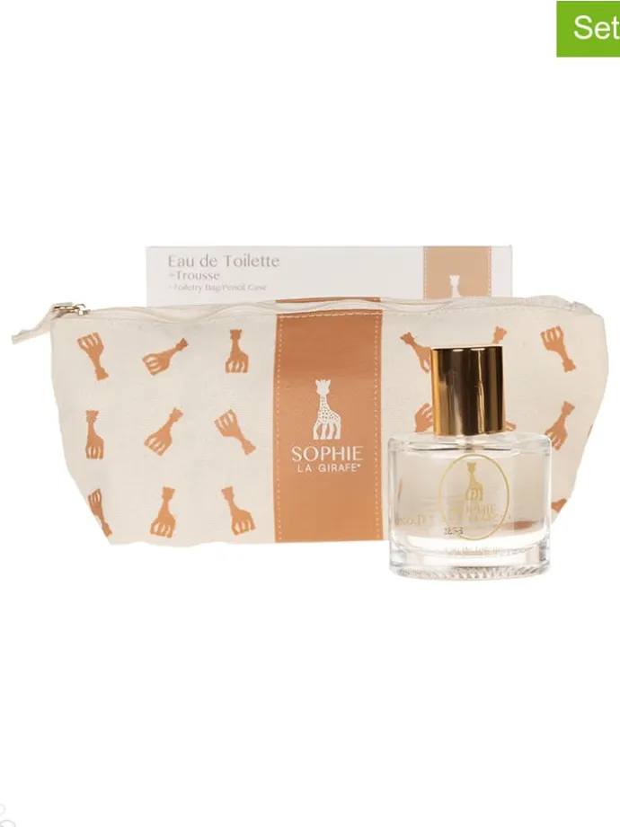2tlg. Set: "La Girafe" - EdT und Kosmetiktasche