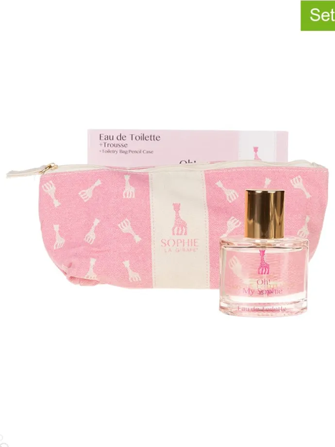 2tlg. Set: "La Girafe Oh My" - EdT und Kosmetiktasche