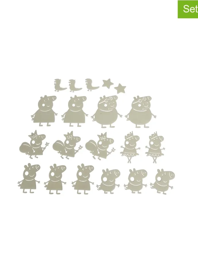 20tlg. Set: Leuchtende Sticker "Peppa Wutz" - ab 3 Jahren