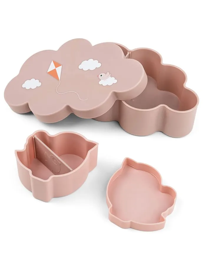 3tlg. Set: Lunchbox & Trinkflasche in Rosa