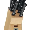 7tlg. Set: Messerblock "Classic Line" in Braun/ Schwarz