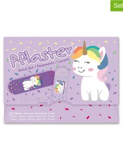 10tlg. Set: Pflasterbriefchen "Einhorn" in Lila