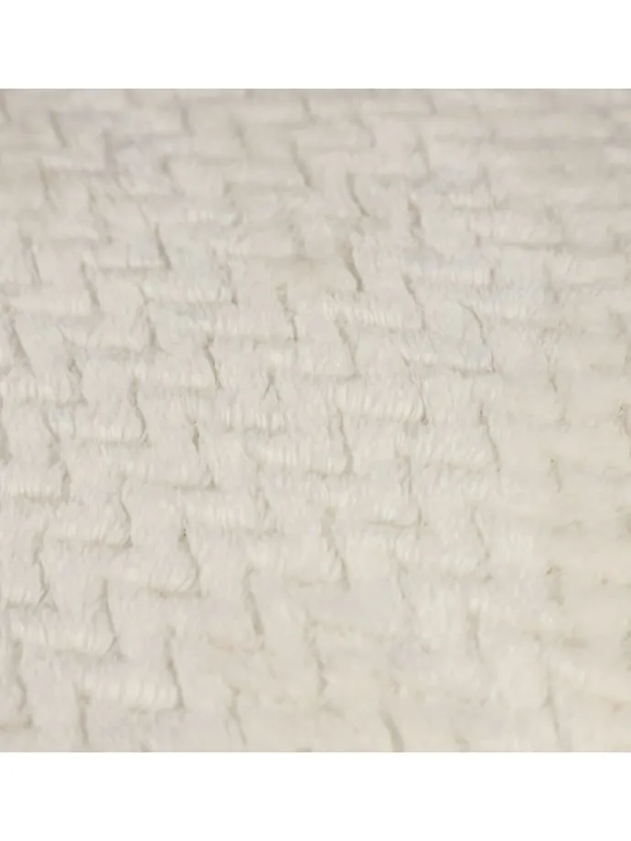 2tlg. Set: Plaid & Kissenhülle "Comfy" in Creme