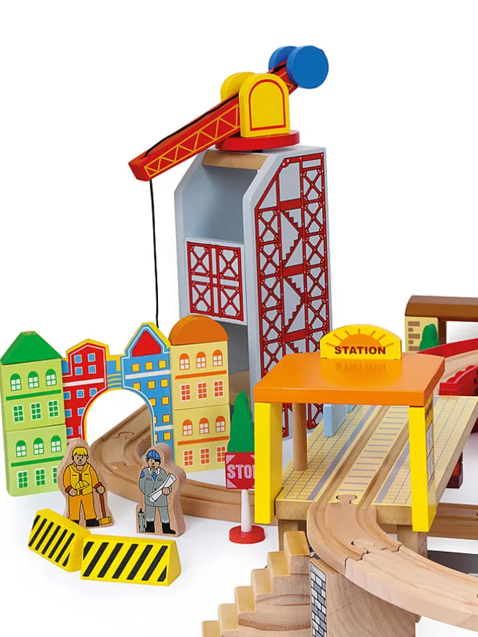 100tlg. Spieleisenbahn-Set "Hafen" - ab 3 Jahren